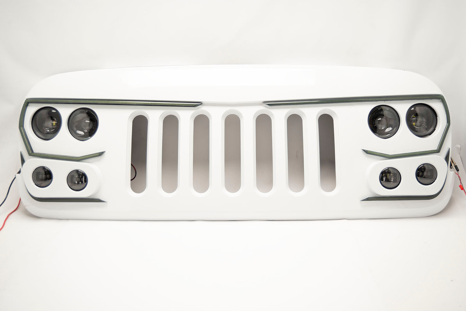 ORACLE Vector Grill BRIGHT WHITE PW7 - 2007-17 Jeep Wrangler w/ LED Headlights, Hi Beams, DRLs、mySite、nflplayoffbracketp