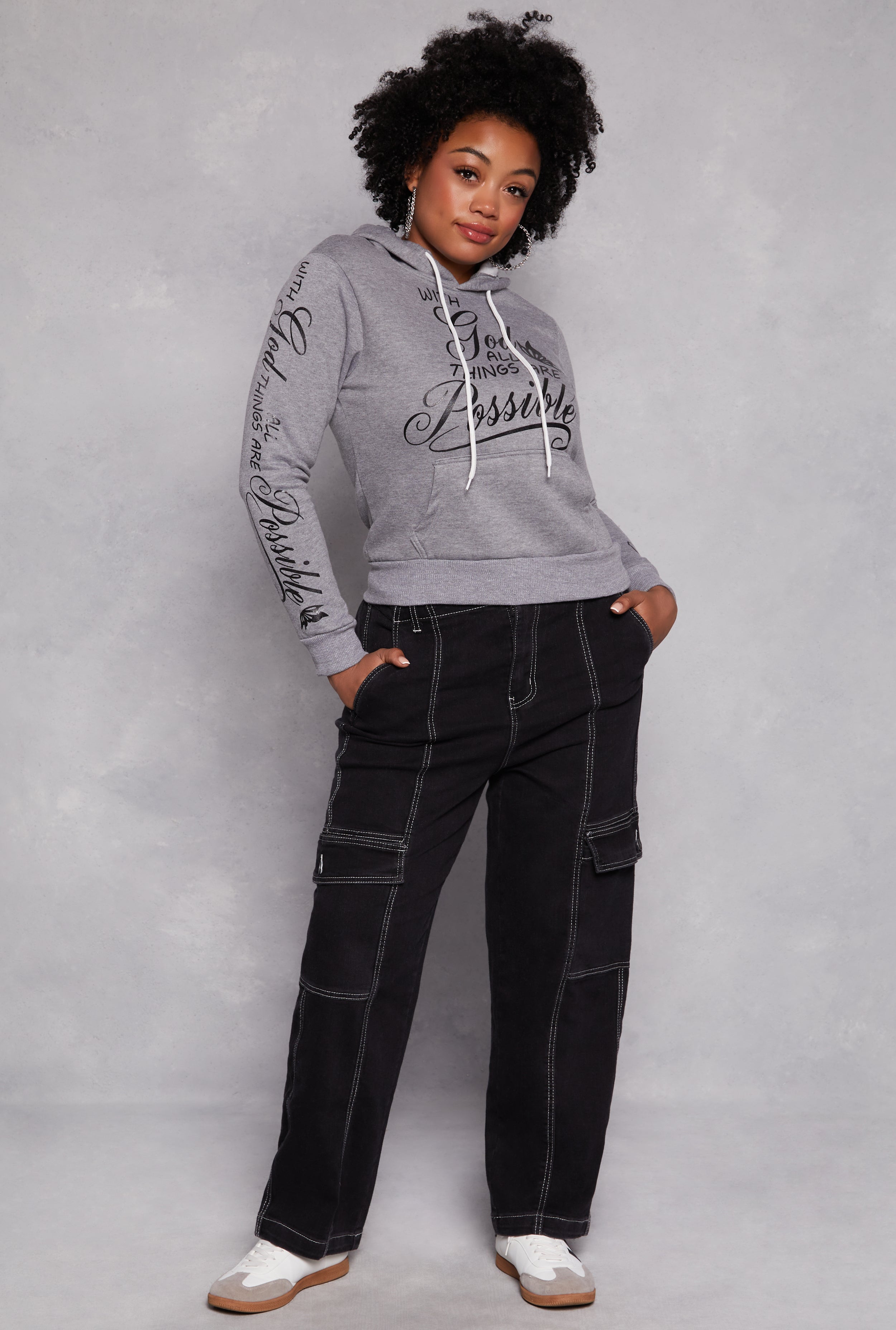 Plus Size Almost Famous Cargo Skater Jeans、mySite、camillekostekn