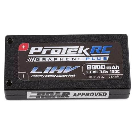  PTK-5105-22, ProTek RC 1S 130C Low IR Si-Graphene + HV LiPo Battery (3.8V/8800mAh) w/4mm Connectors (ROAR Approved)、mySite、merchandisen