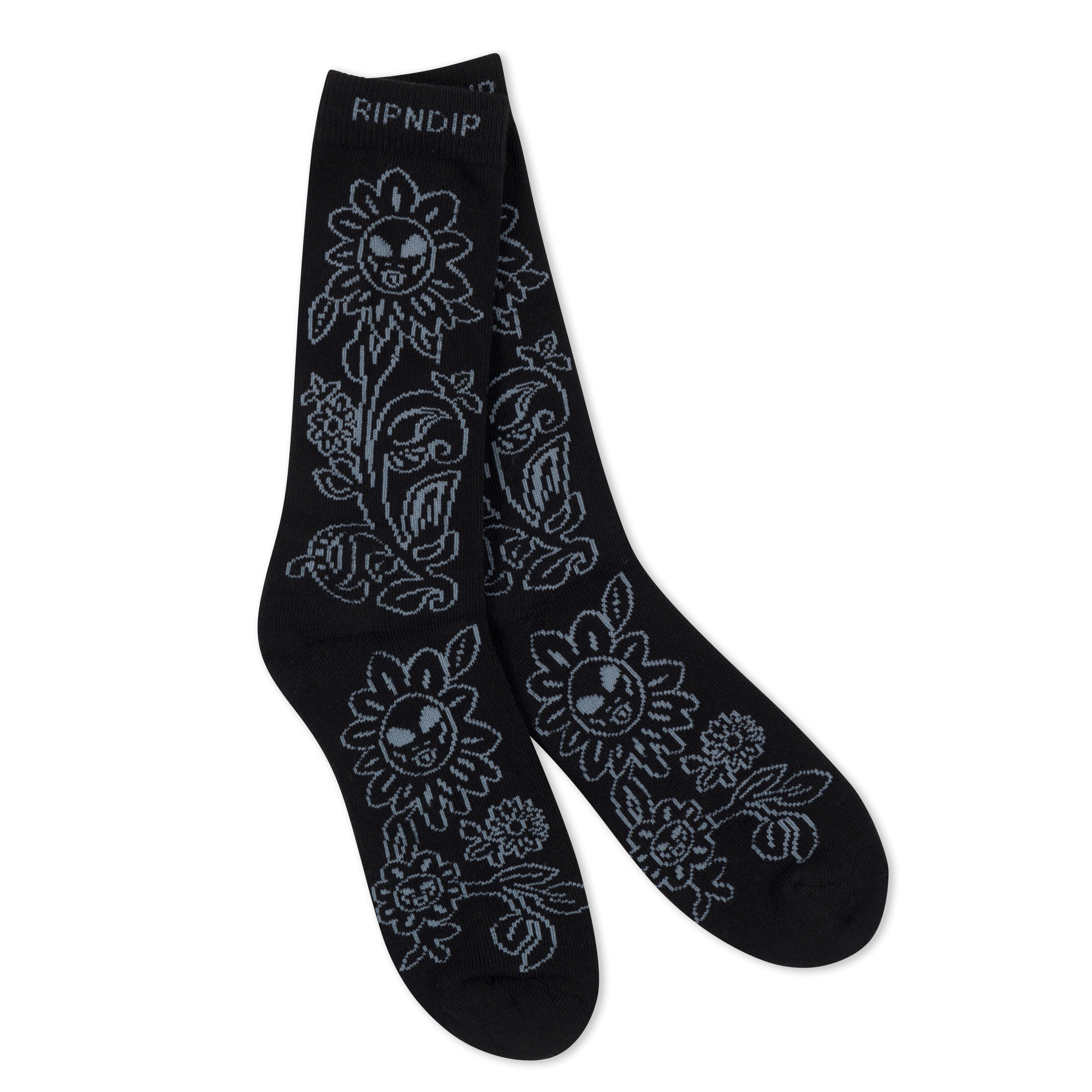  Space Garden Socks (Black)、mySite、merchandisen