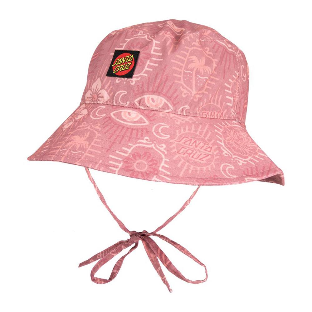  Santa Cruz Womens Classic Tie Bucket Hat - Red Patchwork、mySite、merchandisen