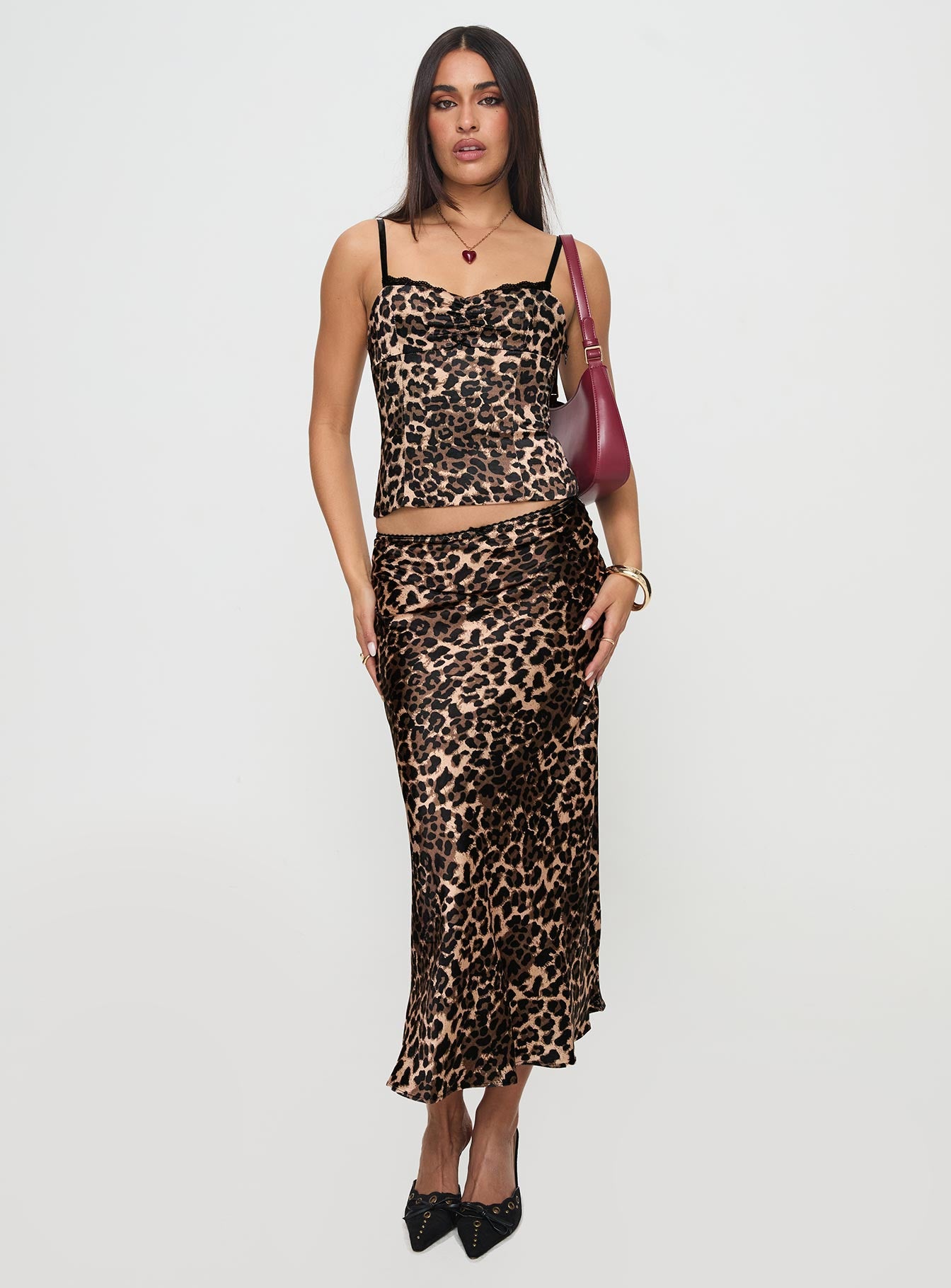 Enigmatic Maxi Skirt Leopard、mySite、solidvoid