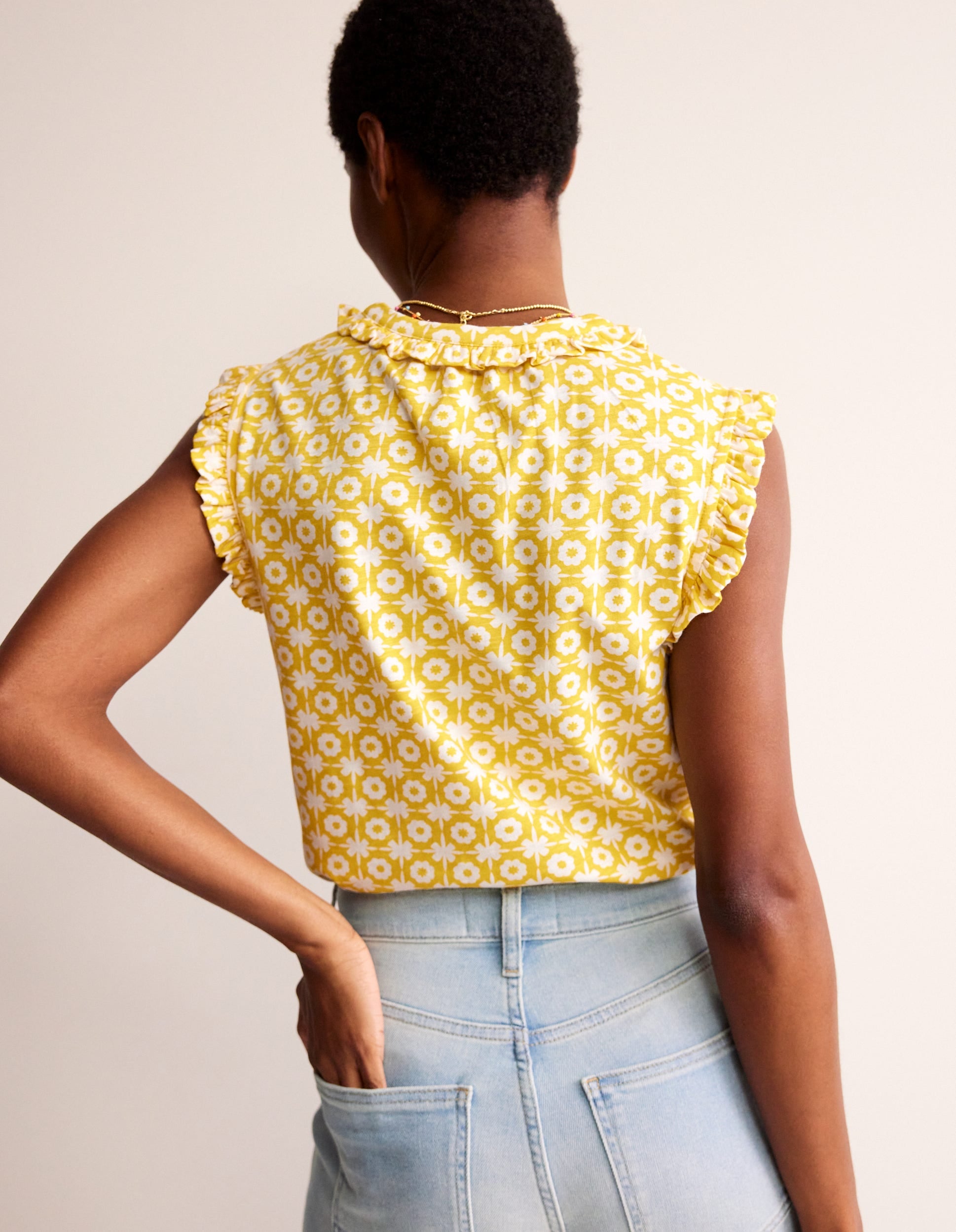  Olive Sleeveless Shirt-Passion Fruit, Blossom Tile、mySite、ashleygrahame