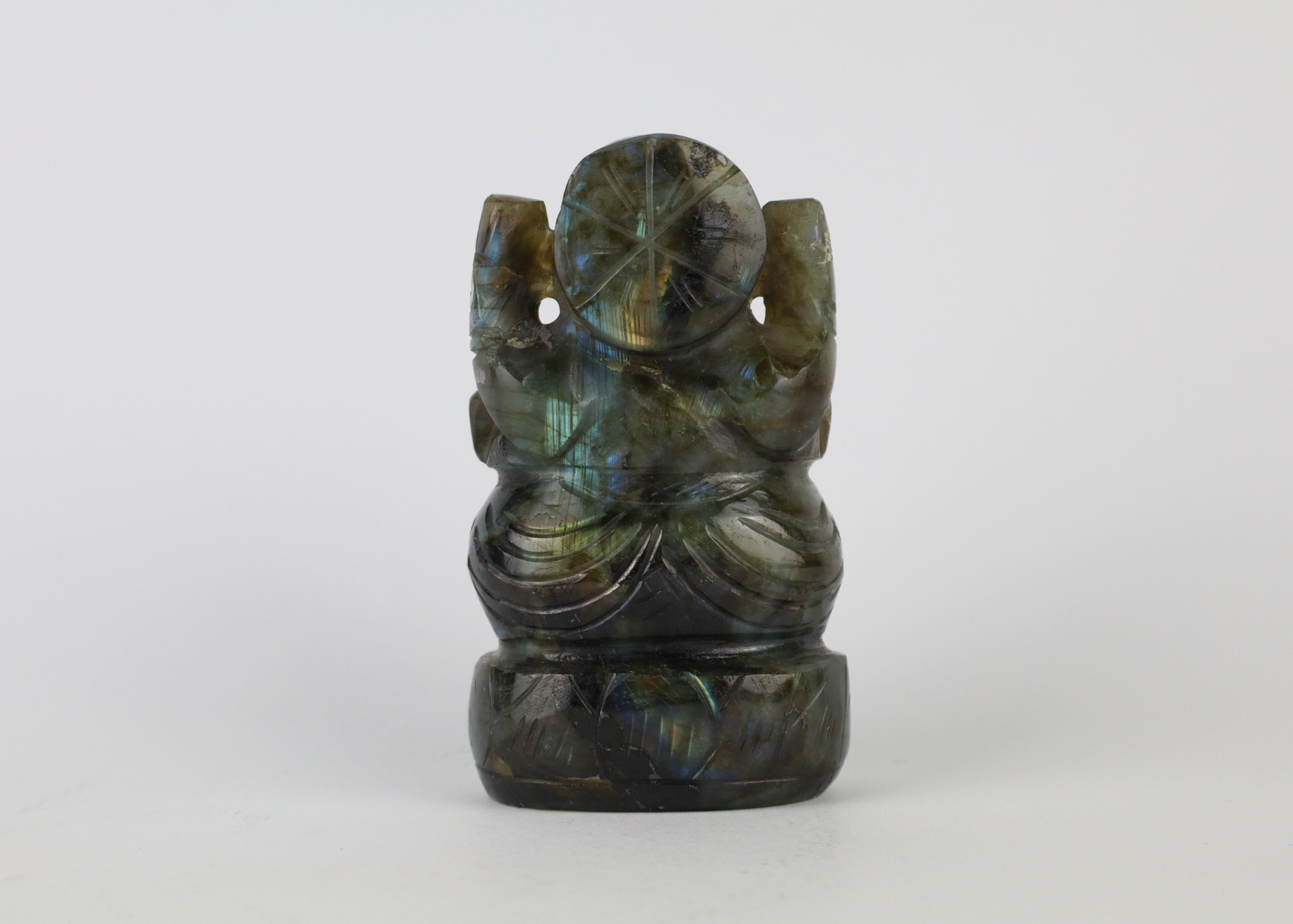 Ganesha Statue - Labradorite (Small, 10 cm)、mySite、topwebapps