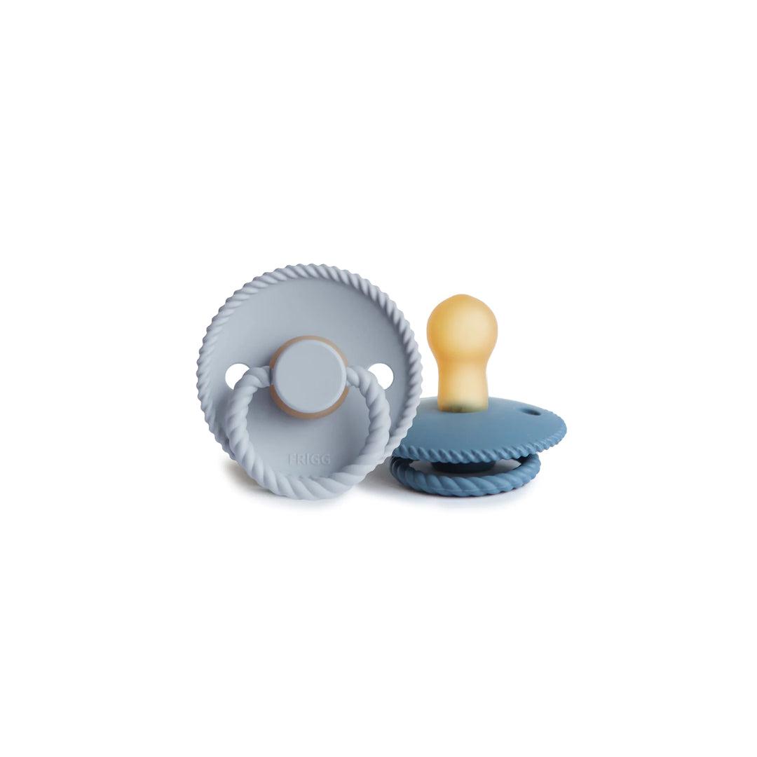 FRIGG Rope Latex Pacifier - 2 Pack - Ocean View - Powder Blue、mySite、merchandisen