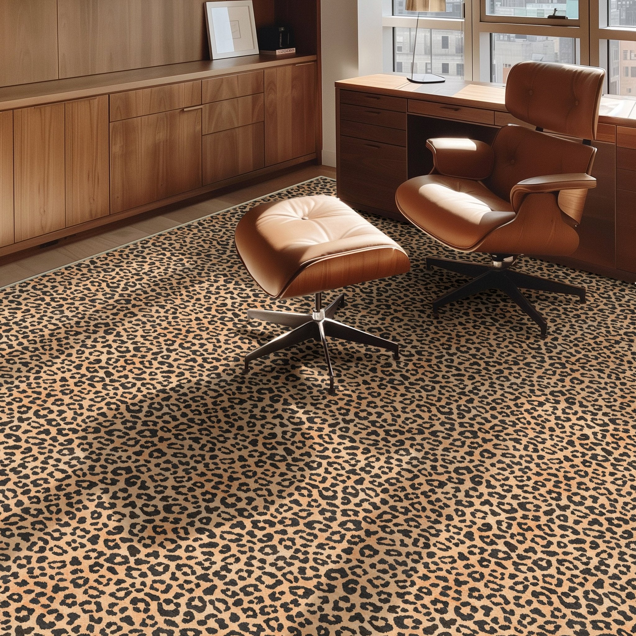 Kenric Leopard Print Custom Rug - Animal Print Personalized Sizes, Easy Maintenance、mySite、gigharbornorthrealestate