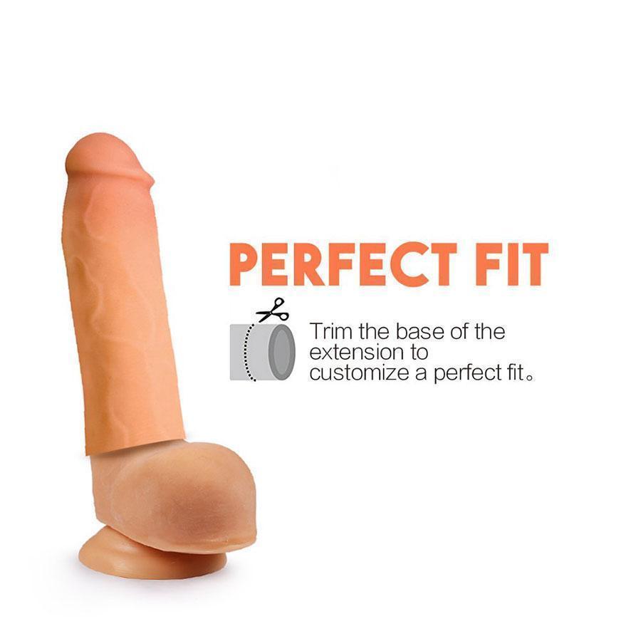 Tommy Gunn Penis Extension Sleeve Tan CyberSkin Cock Sheath 8.5 Inch、mySite、bottomscart