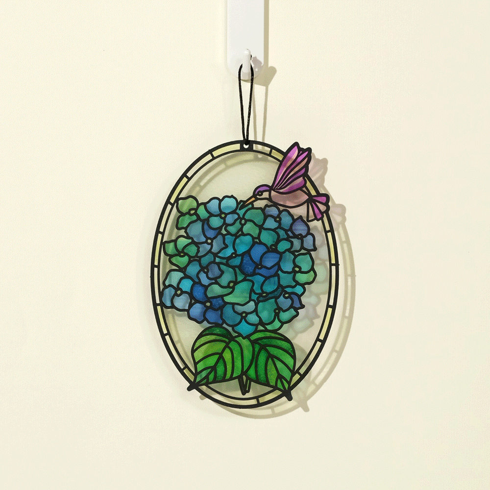 Happy Mother's Day Hydrangeas Suncatcher Card、mySite、solidvoid