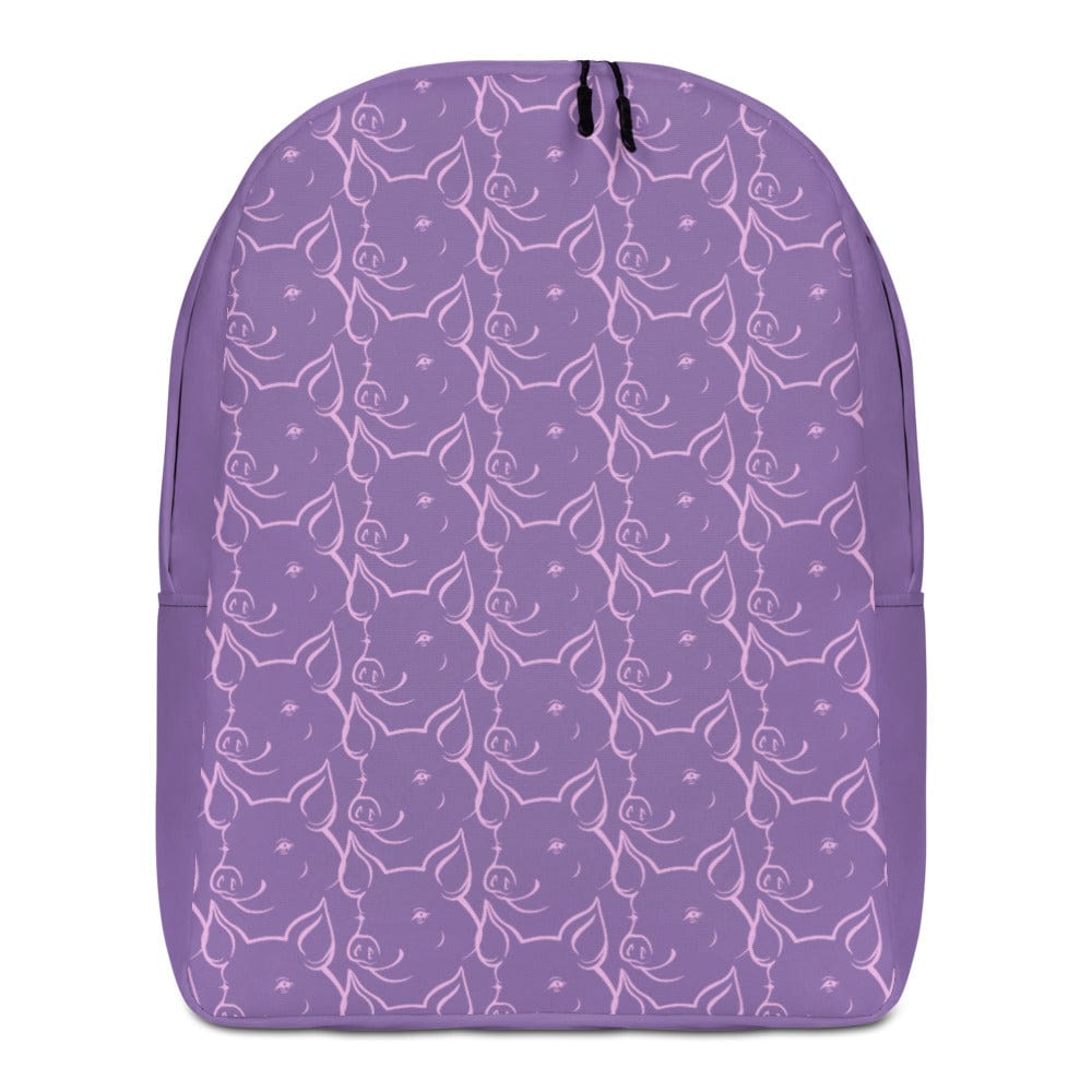 Pink Pigs Adorable Purple Girl's Full Size Backpack、mySite、g9winljtr