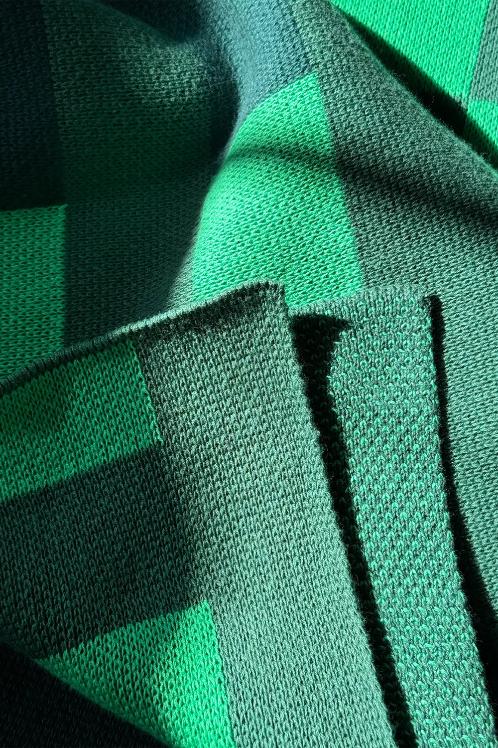 Green Matrix Combed Cotton Knit Throw Blanket、mySite、gigharbornorthrealestate