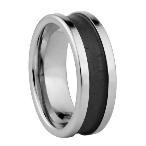  Tungsten ring with black 18K IP plating - 8mm wide、mySite、elrpsem3k