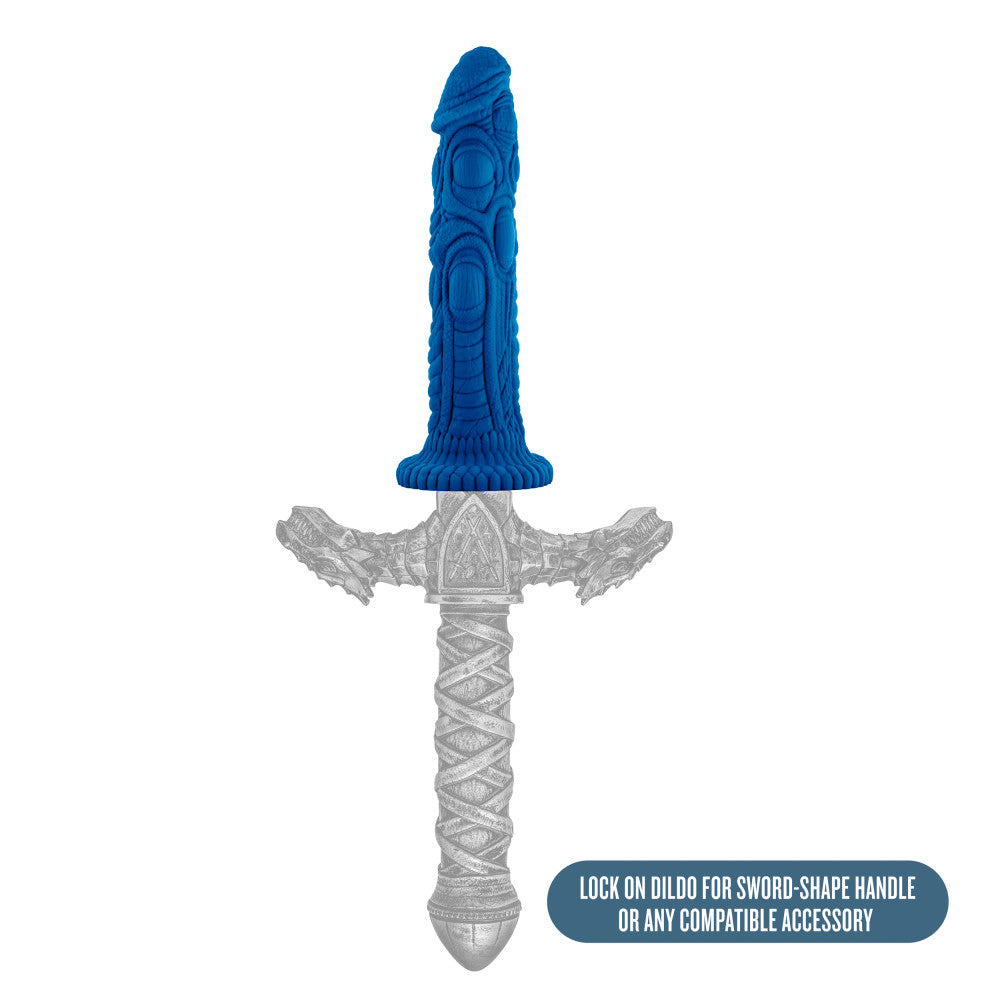 The Realm By Blush® | Draken Blue 7.5-Inch Long Dildo With Suction Cup Base、mySite、bottomscart