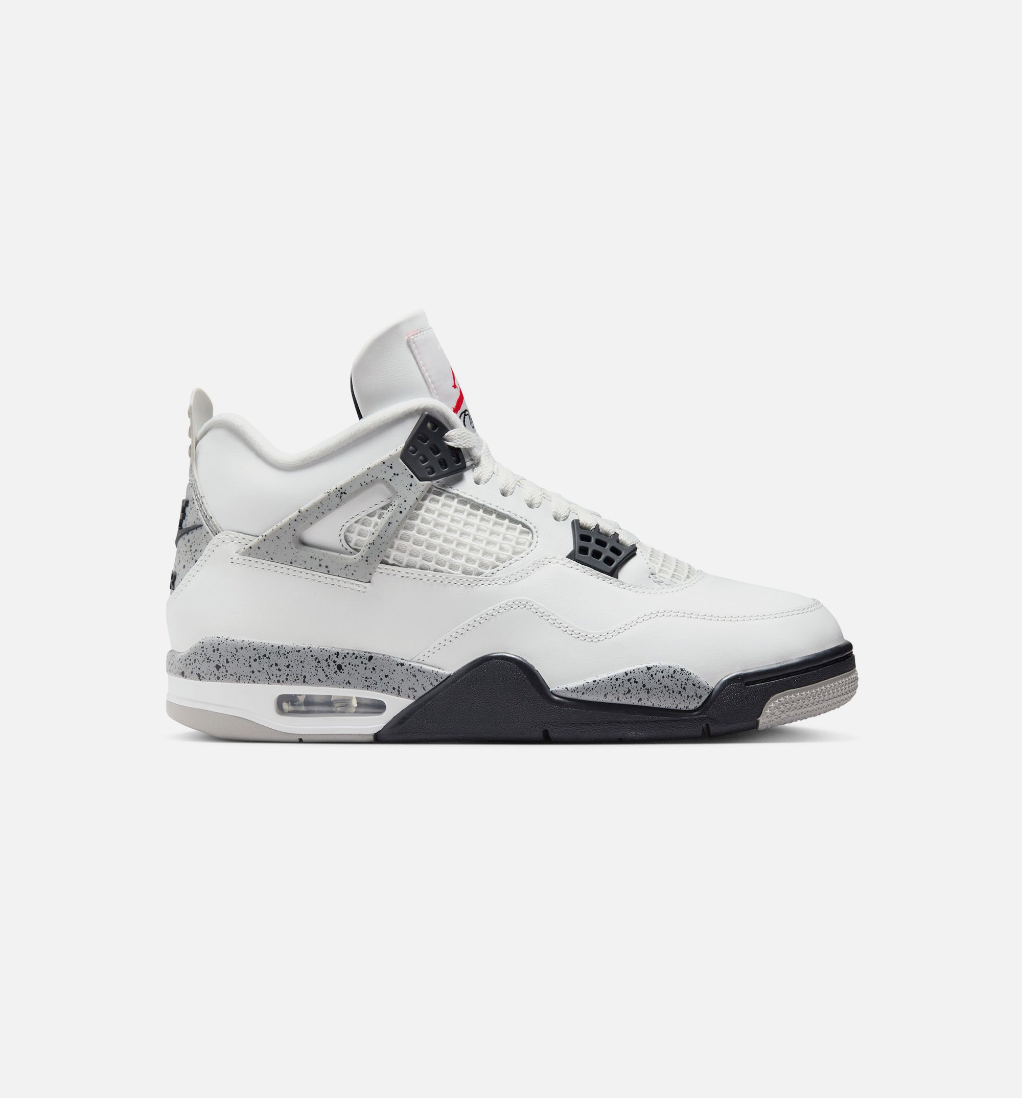 Air Jordan 4 Retro White Cement Mens Lifestyle Shoe - Summit White/Fire Red/Cement Grey/Black Limit One Per Customer、mySite、dreamappss