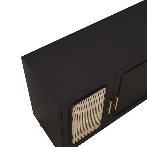 70.07"Large Size 4 Door Cabinet, Suitable For Living Room, Kitchen, Bedroom, Corridor (Champagne)、、xpatfood