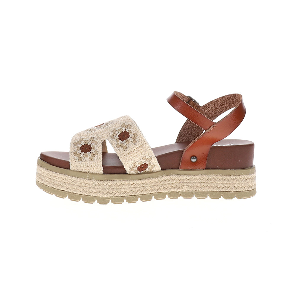 Keva Floral Ankle Strap Espadrille Wedge Sandals、mySite、gtrtttuynbv