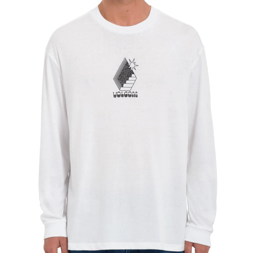  Volcom Stairway Long Sleeve T-Shirt - White、mySite、merchandisen