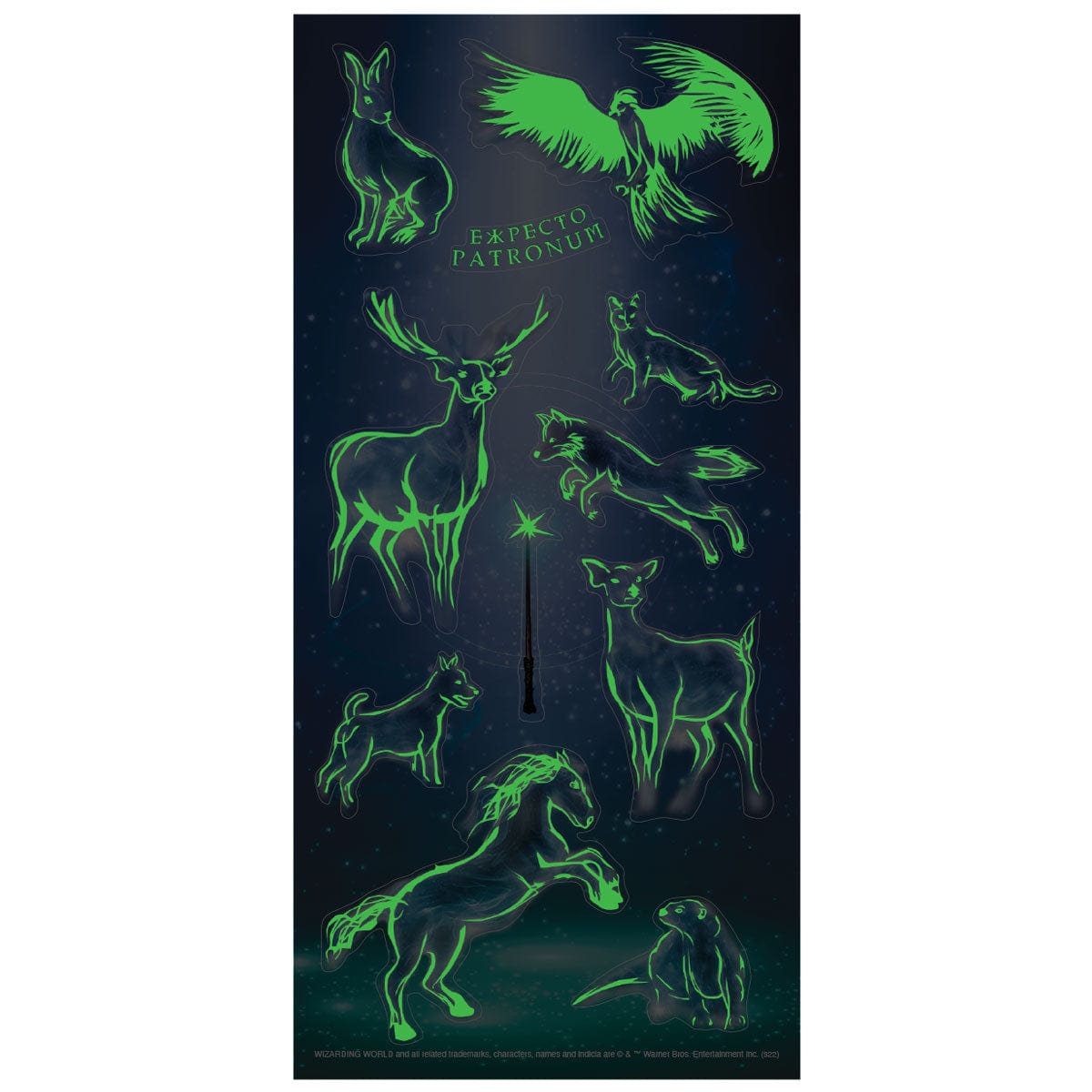  Harry Potter Stickers - Glow in the Dark Patronus、mySite、ghnorth