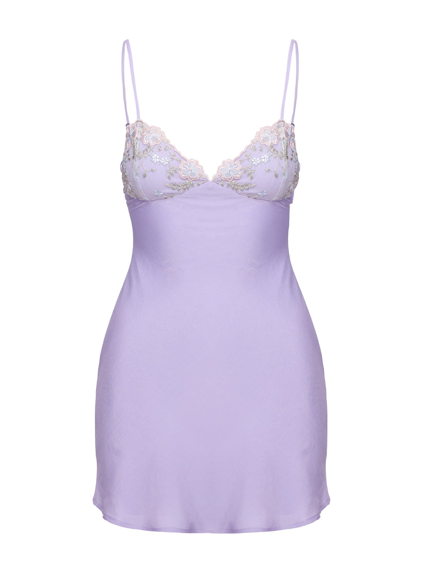 Hintz Satin Mini Dress Lilac、mySite、solidvoid