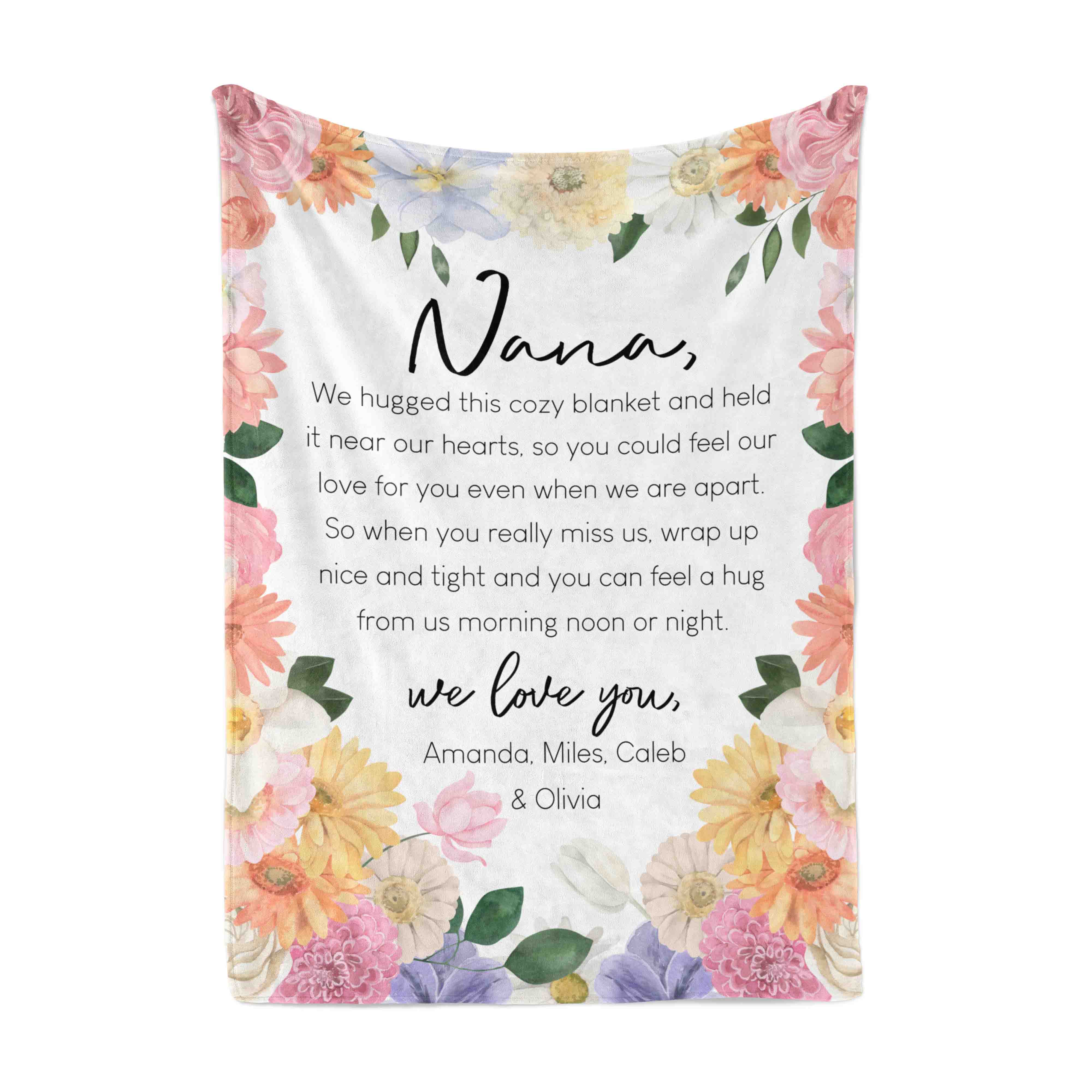  Personalized Blanket | Note to Grandma、mySite、layawaytickets