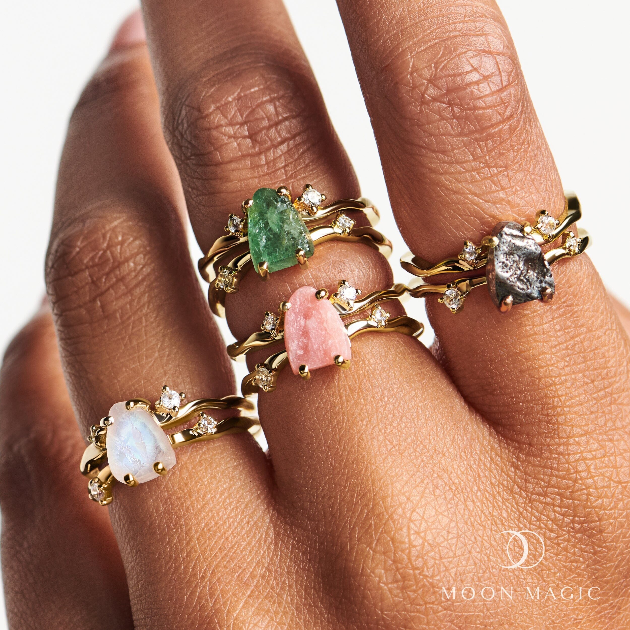 Raw Crystal Ring - Flow Meteorite、mySite、hinf8tx79