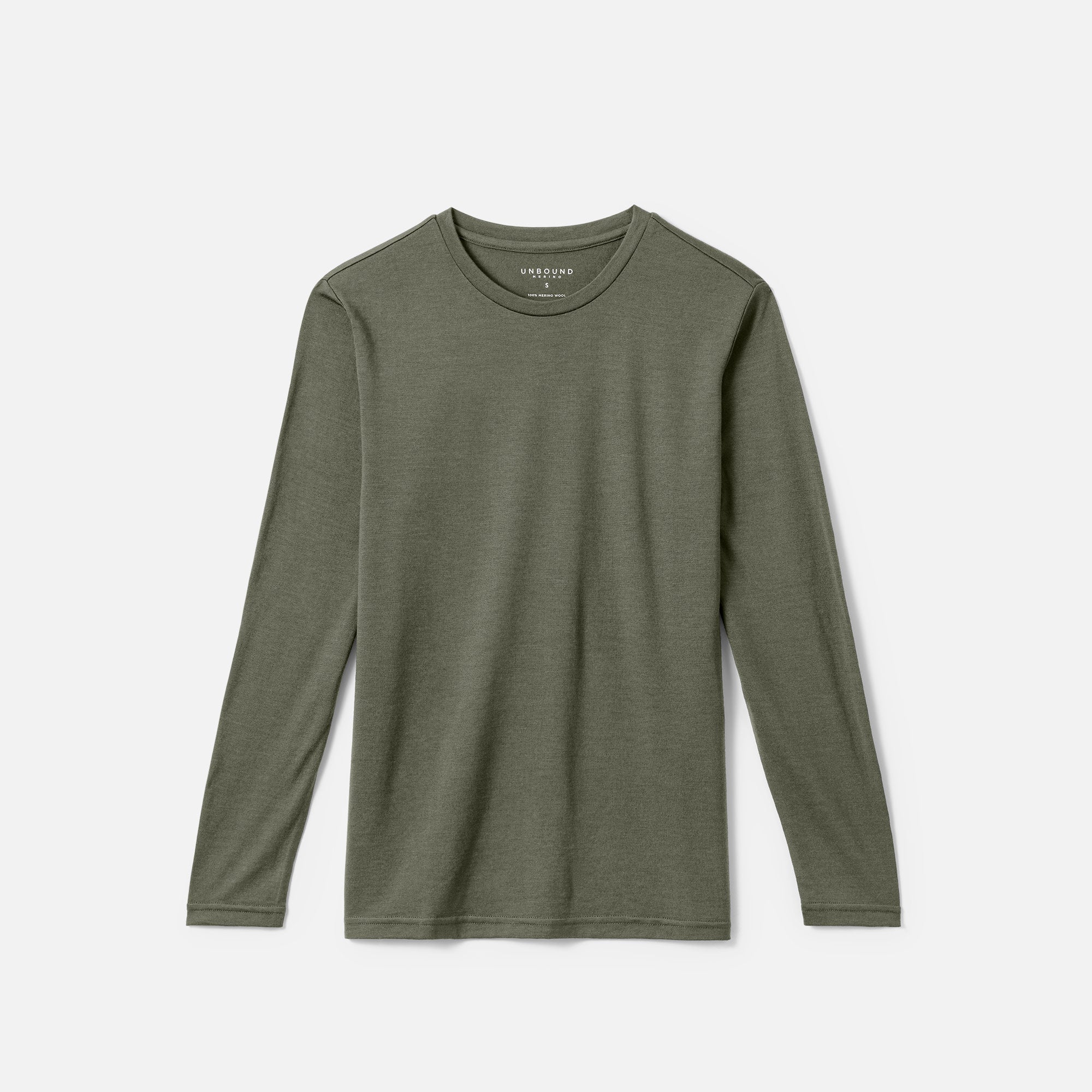 Men's Long Sleeve Merino Crew、mySite、noshort