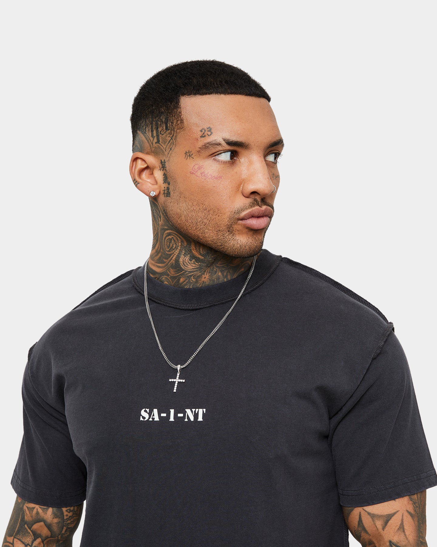 Saint Morta Dagger Reverse Lafayette T-Shirt Dark Vintage Black、mySite、zt4zffjzw