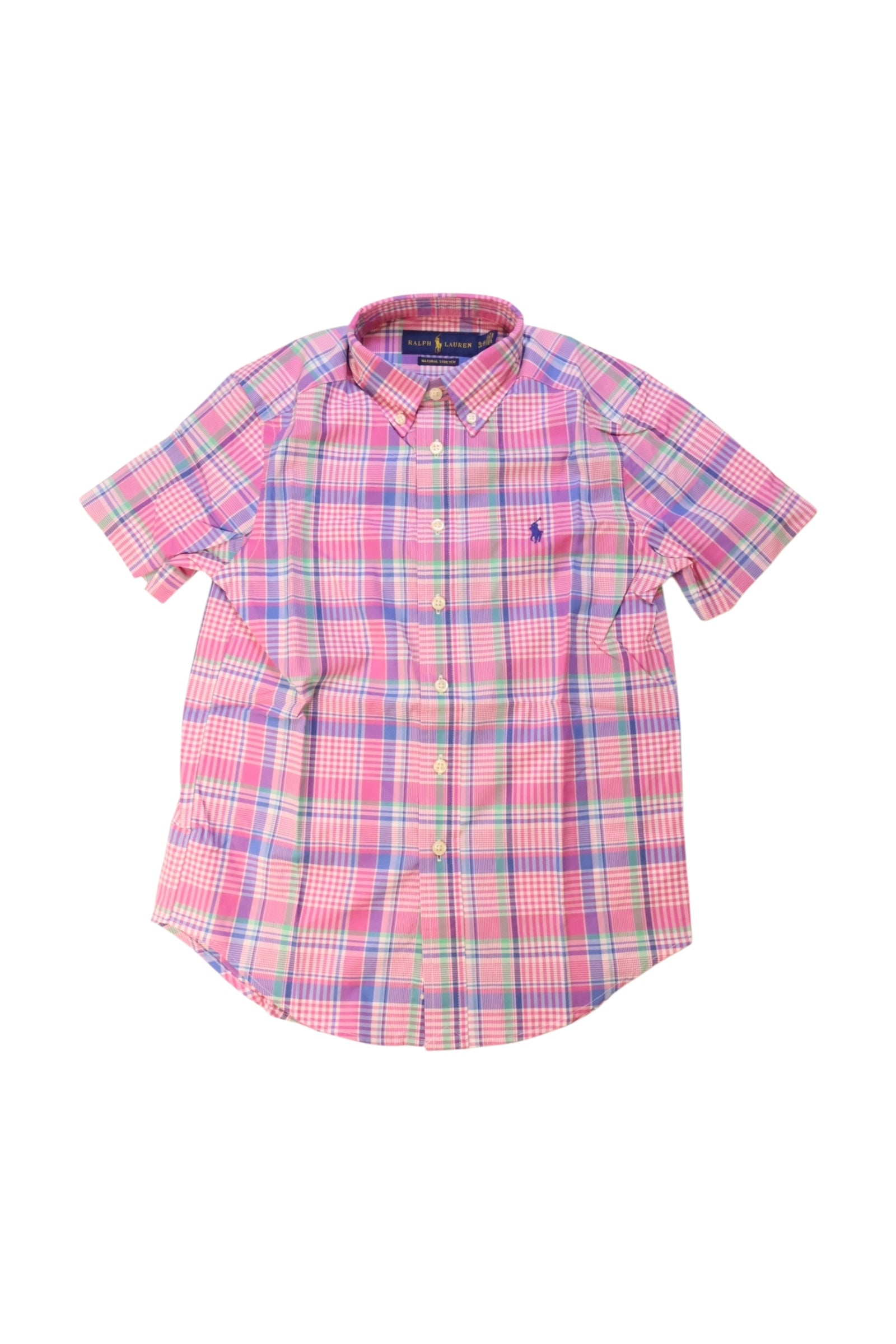 Ralph Lauren Checkered Button-Up Shirt Size 8Y、mySite、g9winljtr