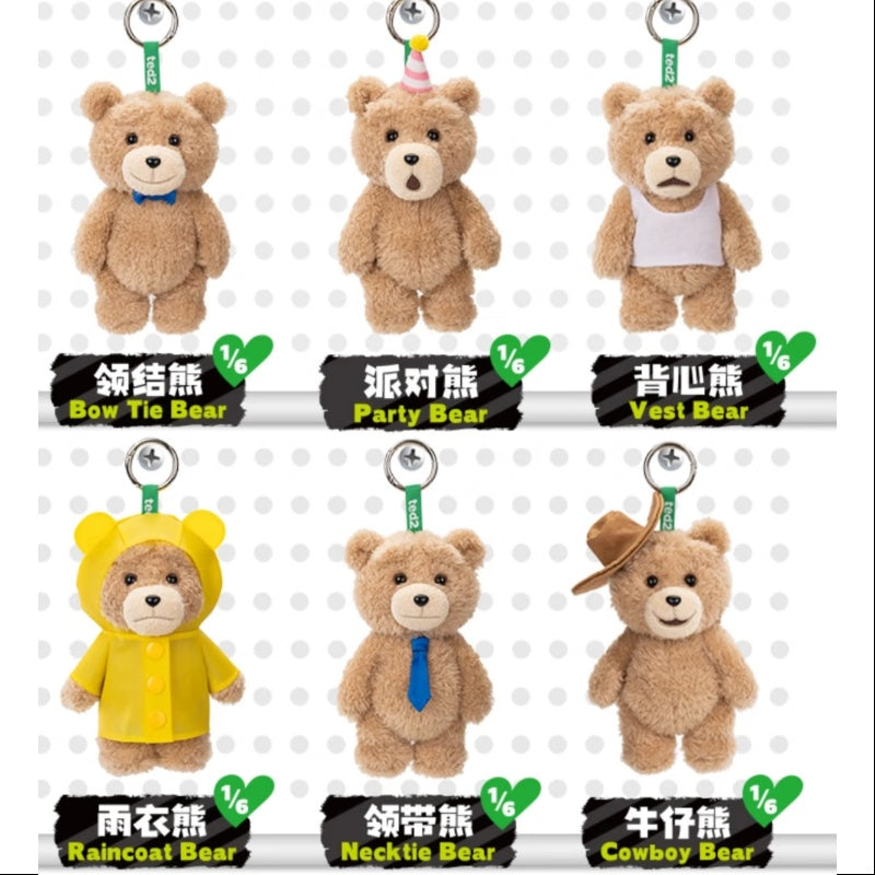  Ted2 Teddy Bear Action Plush Pendant Series Whole Set Opened、mySite、greenlandpopulation