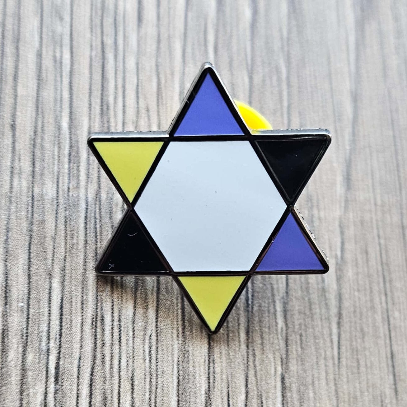 Non Binary Jewish Pride Pin、mySite、topwebapps
