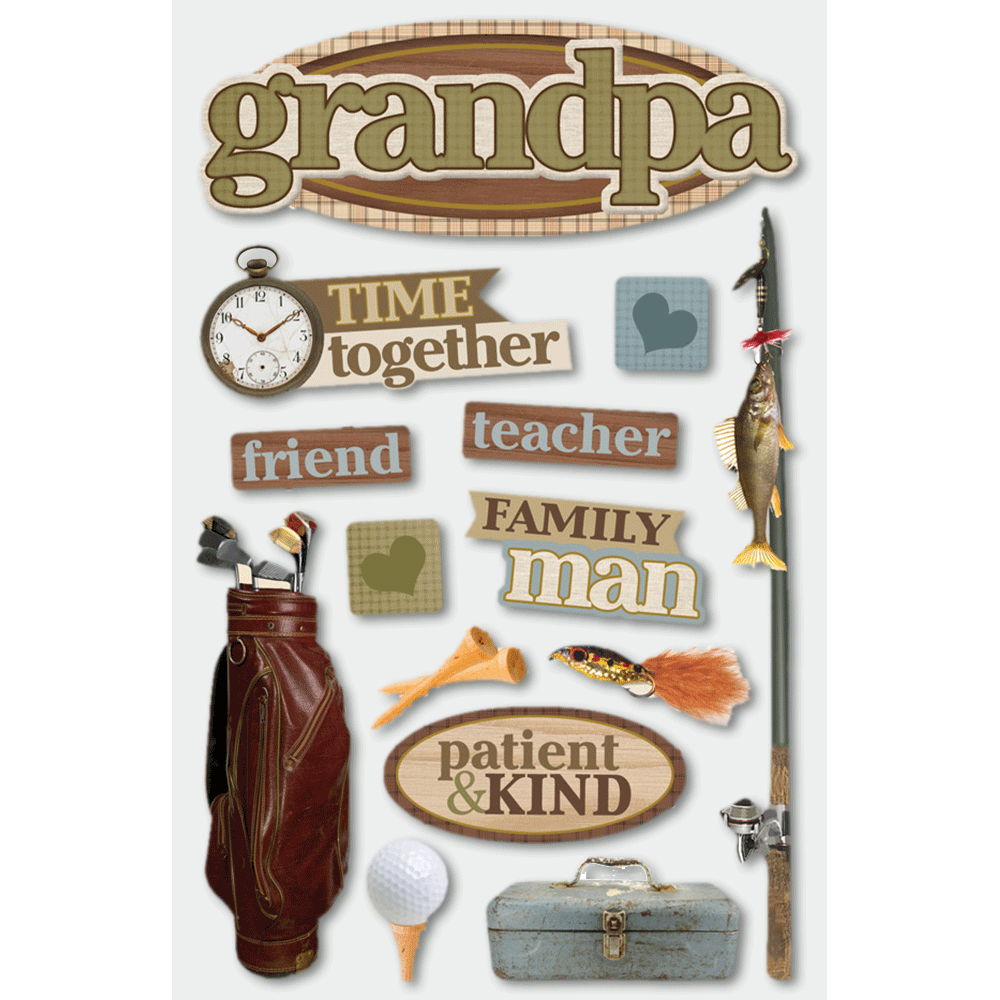  Grandpa 3-D Stickers、mySite、ghnorth