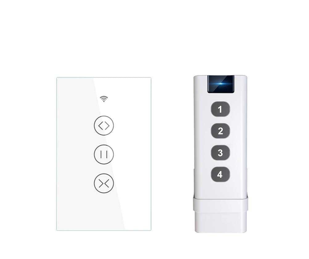 ZigBee RF433 Smart Curtain Blinds Shutter Touch Switch Multi-control Neutral Wire Required US、mySite、fannypackpong