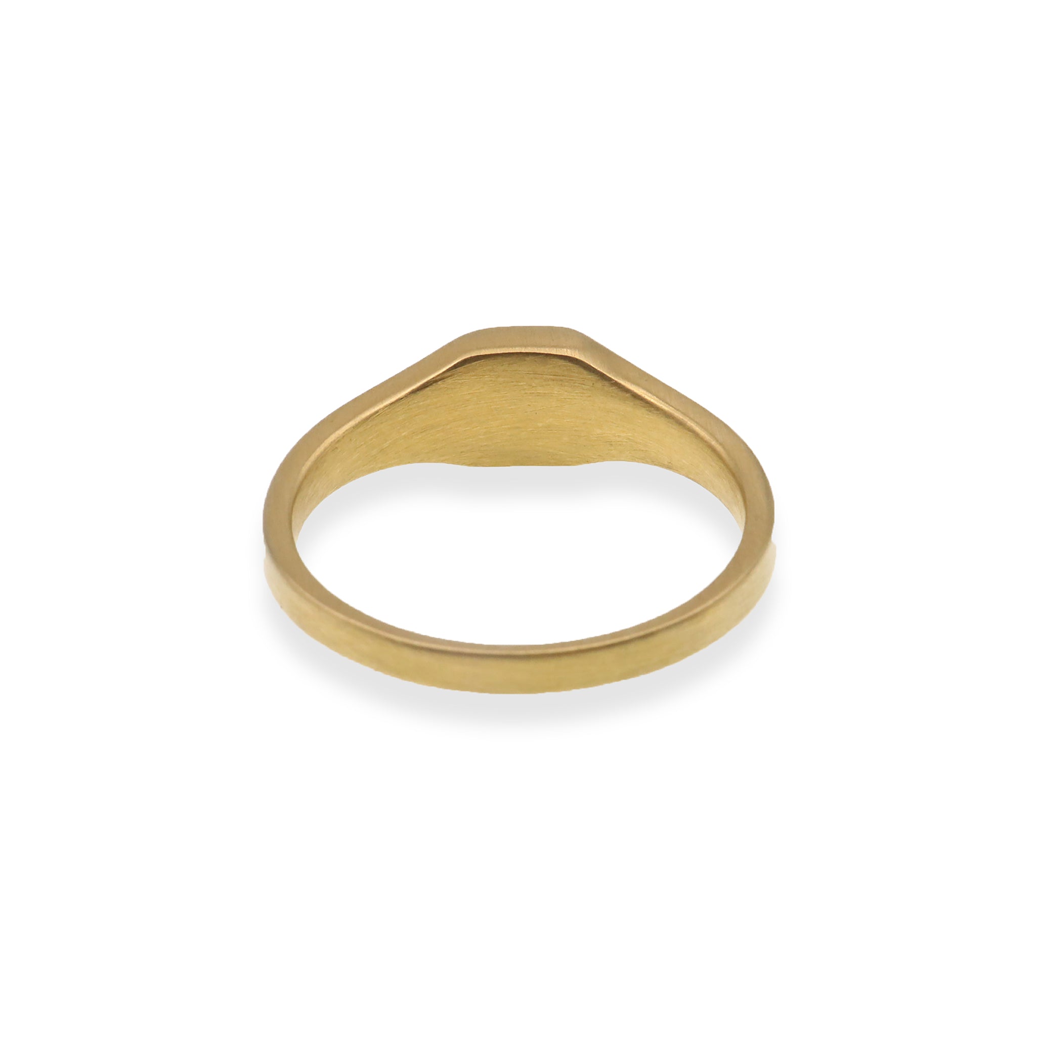 18K Gold PVD Stainless Steel Blank Engravable Square Signet Ring / ESR0001、mySite、dreamappss