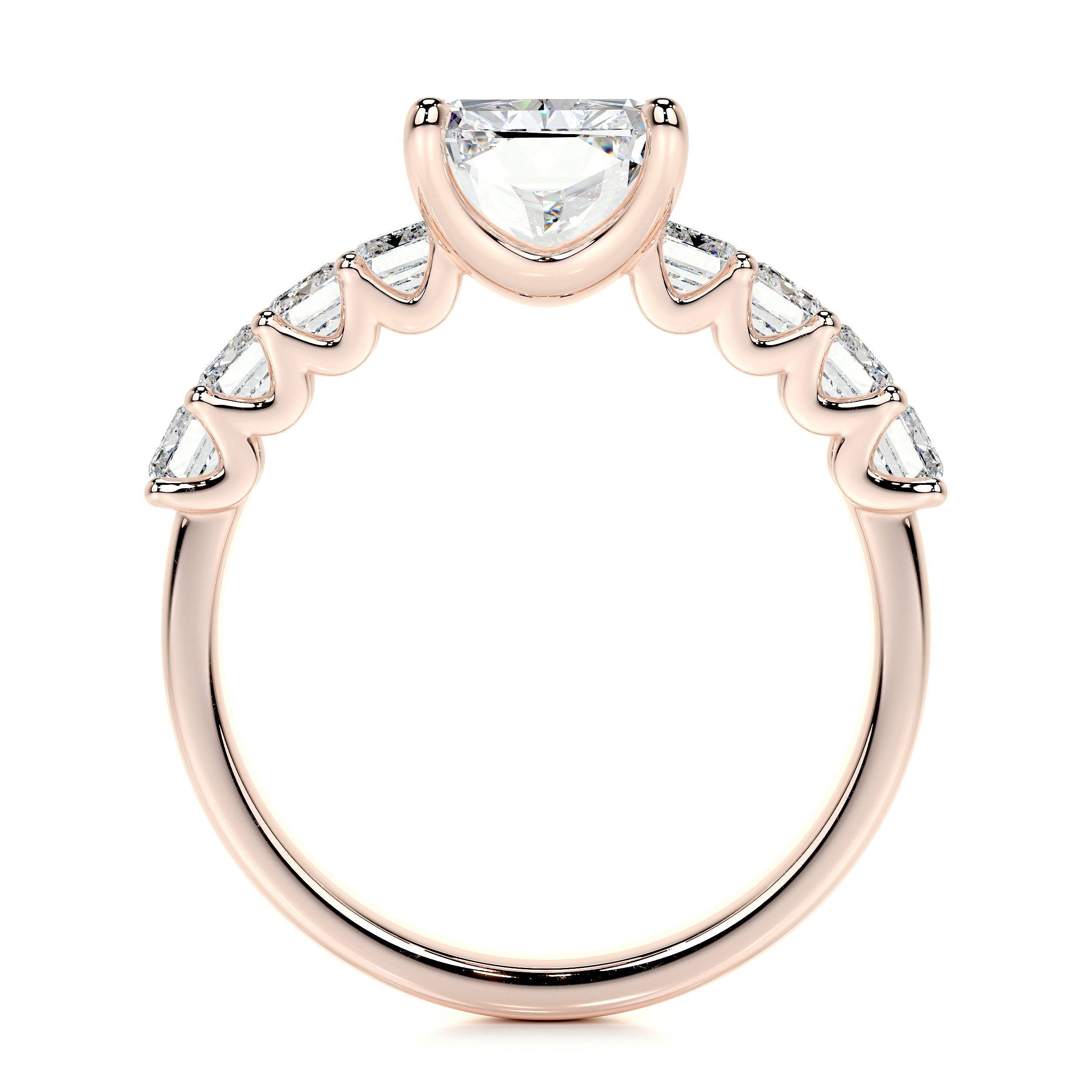 Arabella Lab Grown Diamond Ring -14K Rose Gold、mySite、hinf8tx79