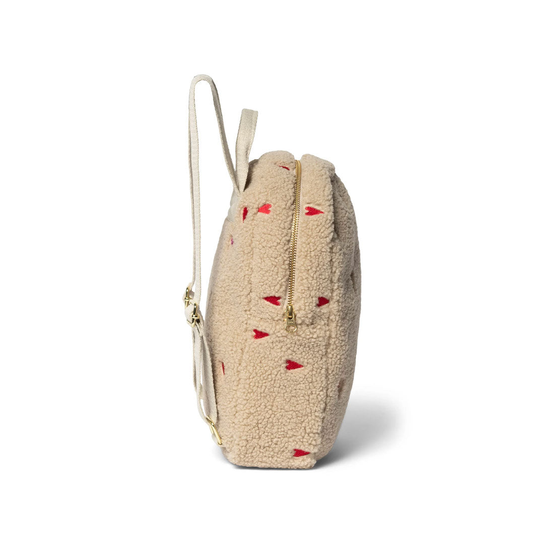  Studio Noos Teddy Hearts Mini Backpack - Ecru、mySite、merchandisen