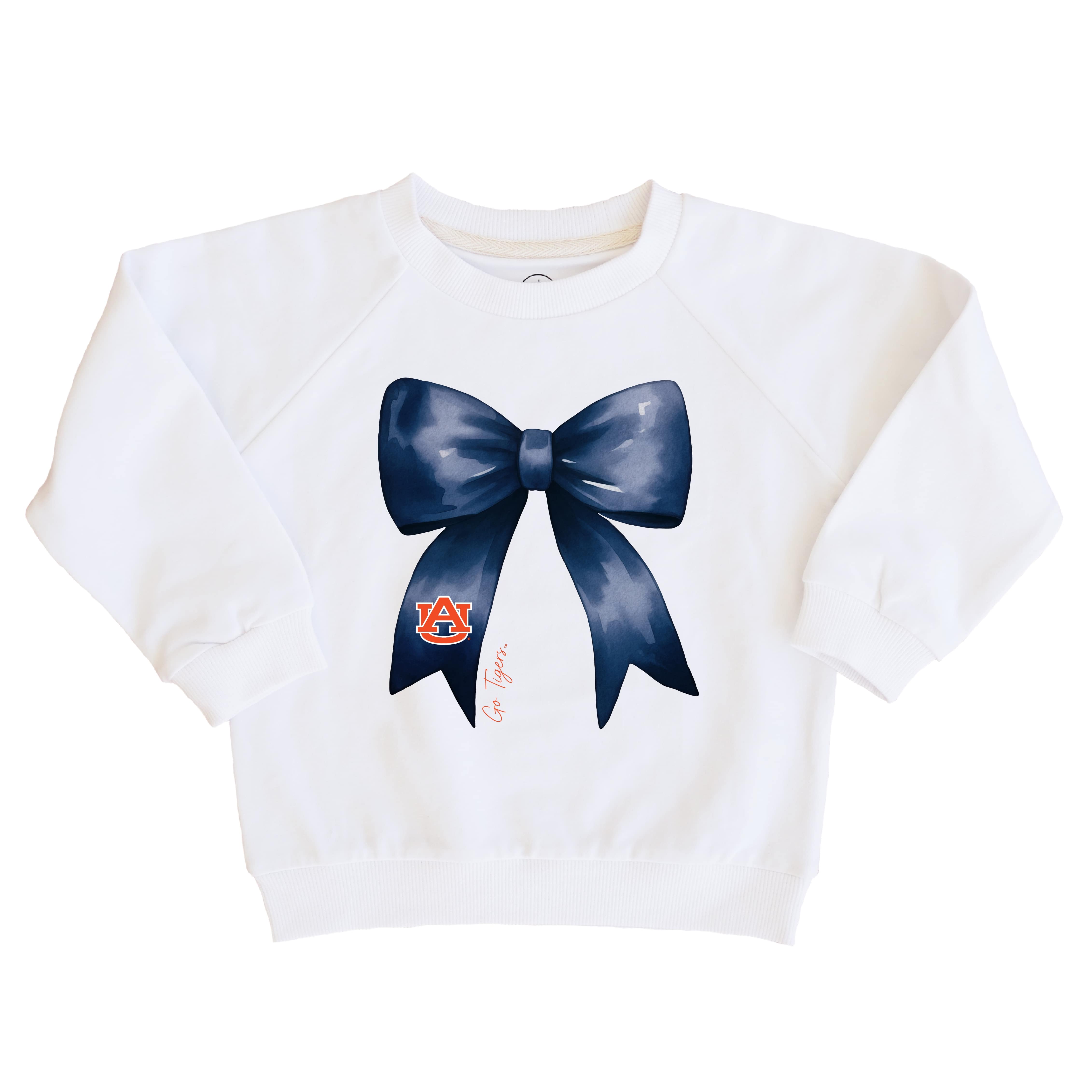  Auburn University | Footballs & Bows Kids Graphic Sweatshirts、mySite、layawaytickets
