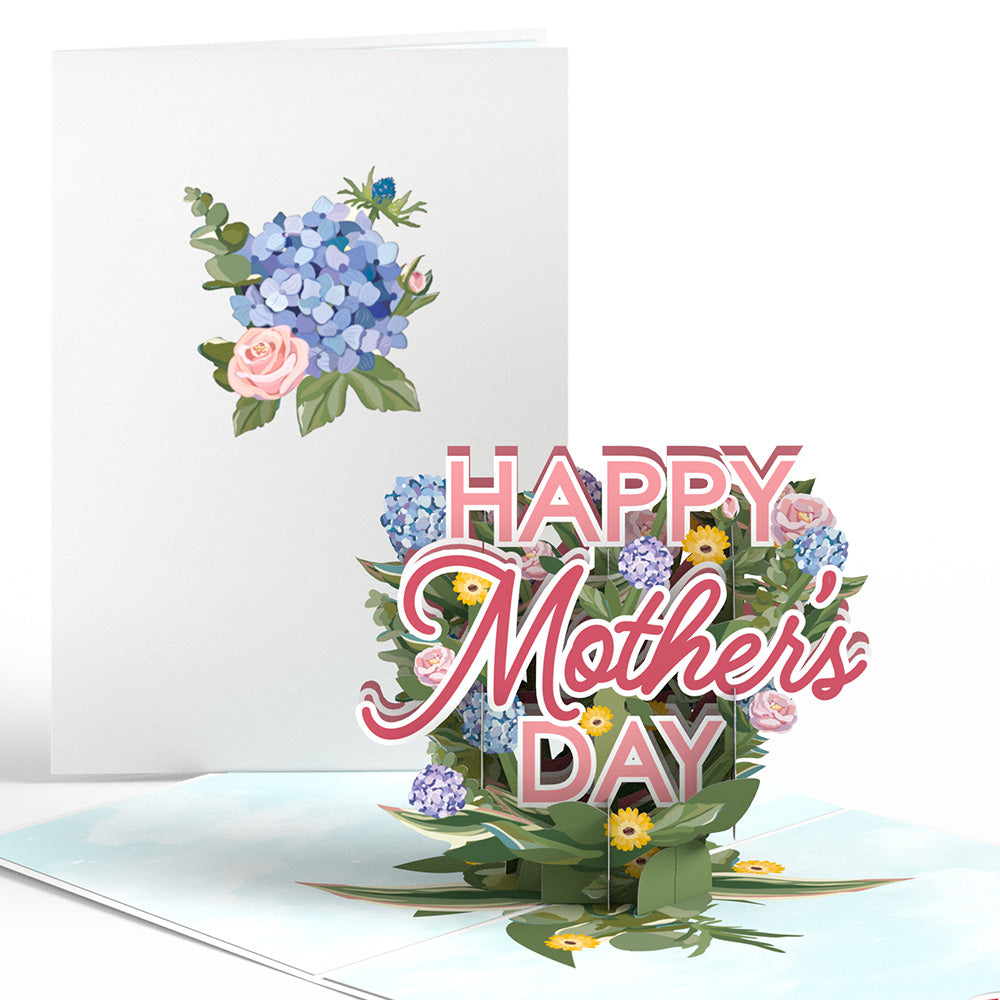 Happy Mother's Day Hydrangeas Pop-Up Card、mySite、solidvoid