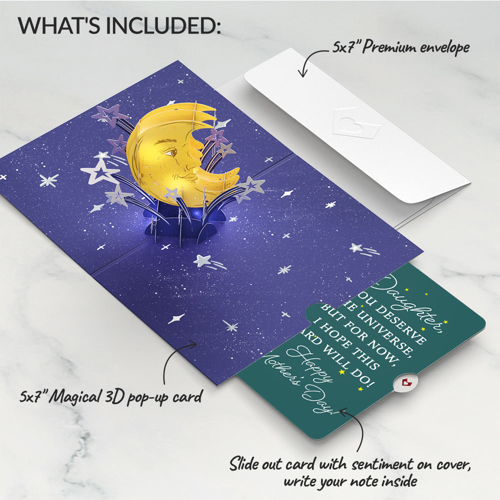 Love You to the Moon and Back Mother's Day Light-Up Pop-Up Card and Sentiment Set for Daughter、mySite、solidvoid