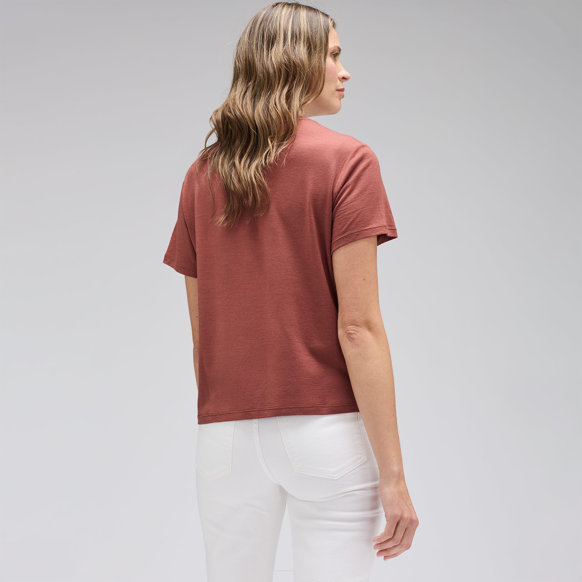 Women's Merino Boxy Pocket Tee、mySite、noshort
