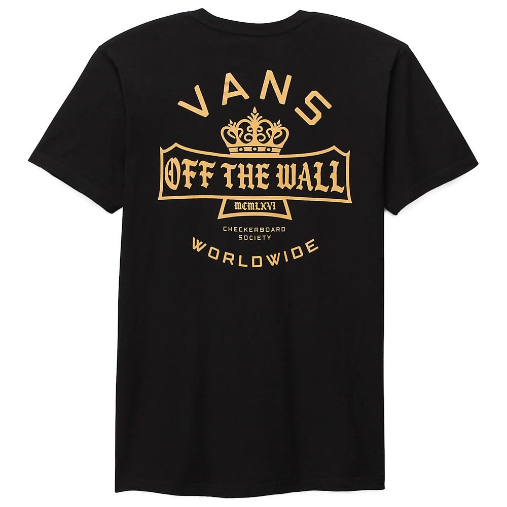  Vans Checkerboard Society T-shirt - Black、mySite、merchandisen