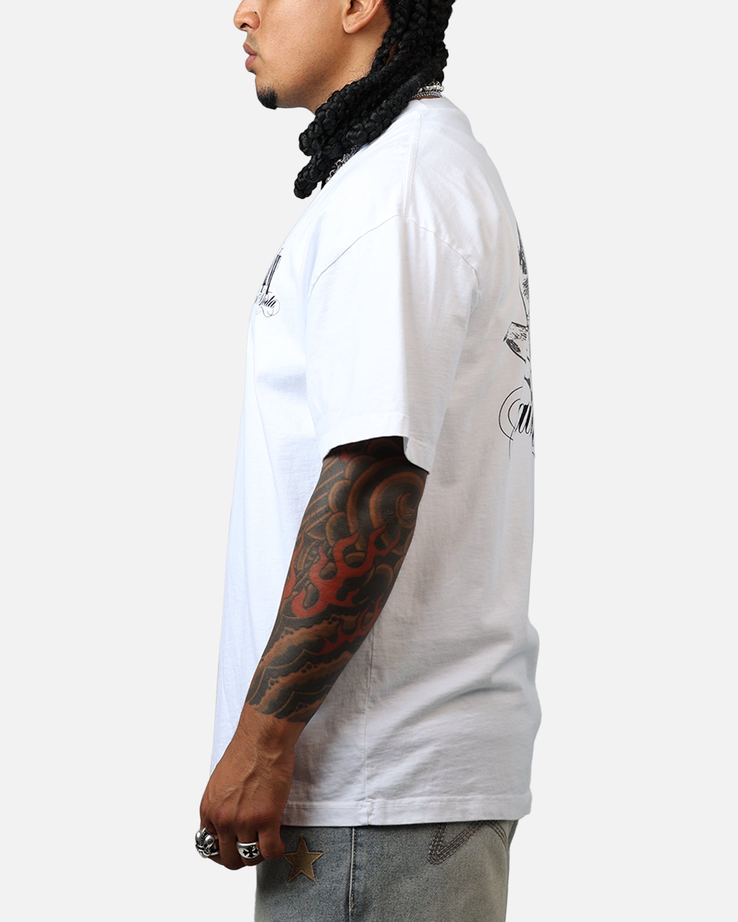 Saint Morta Dover Drop Shoulder T-Shirt White、mySite、zt4zffjzw
