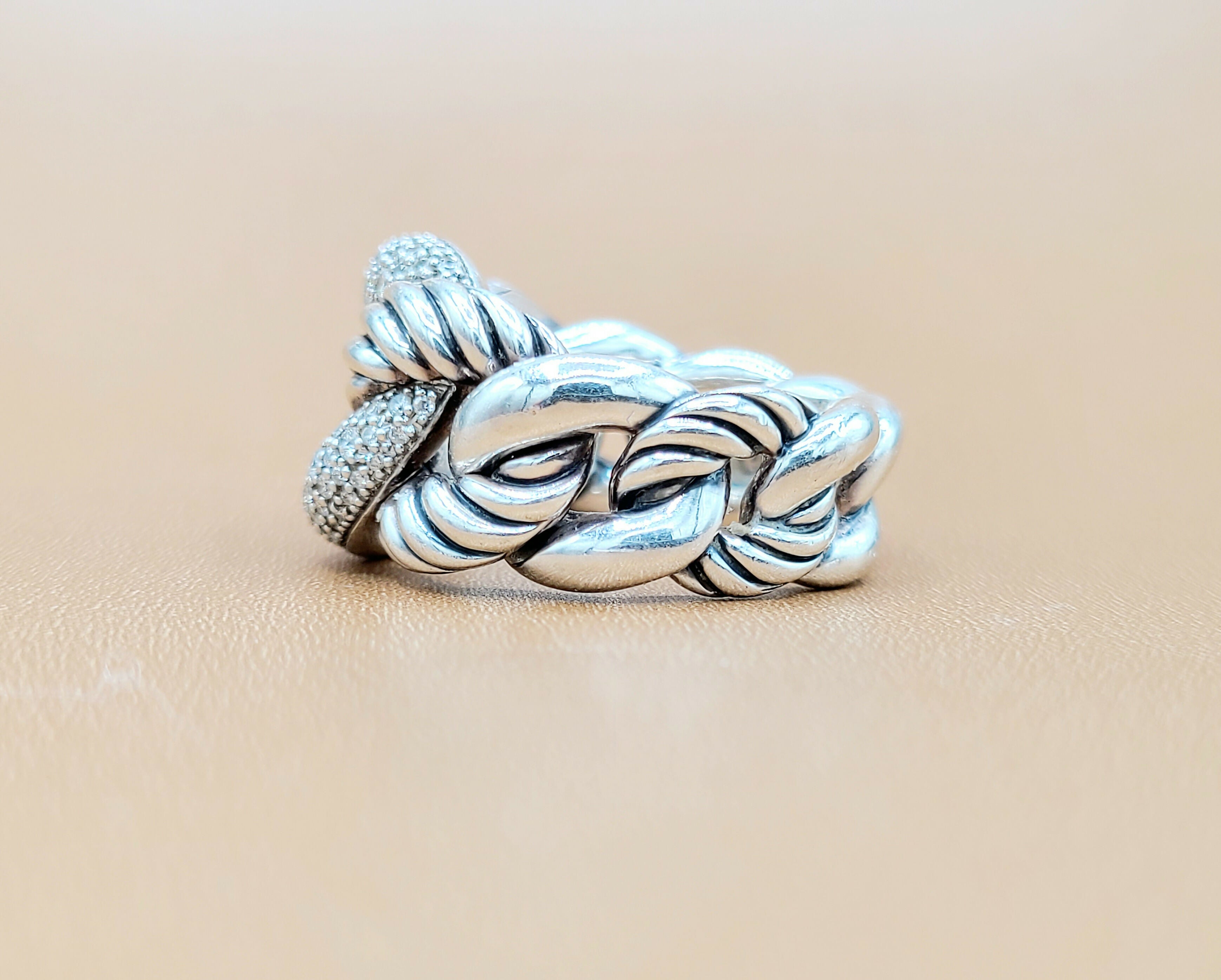 David Yurman Belmont Curb Link Ring Wide Diamond、mySite、hinf8tx79