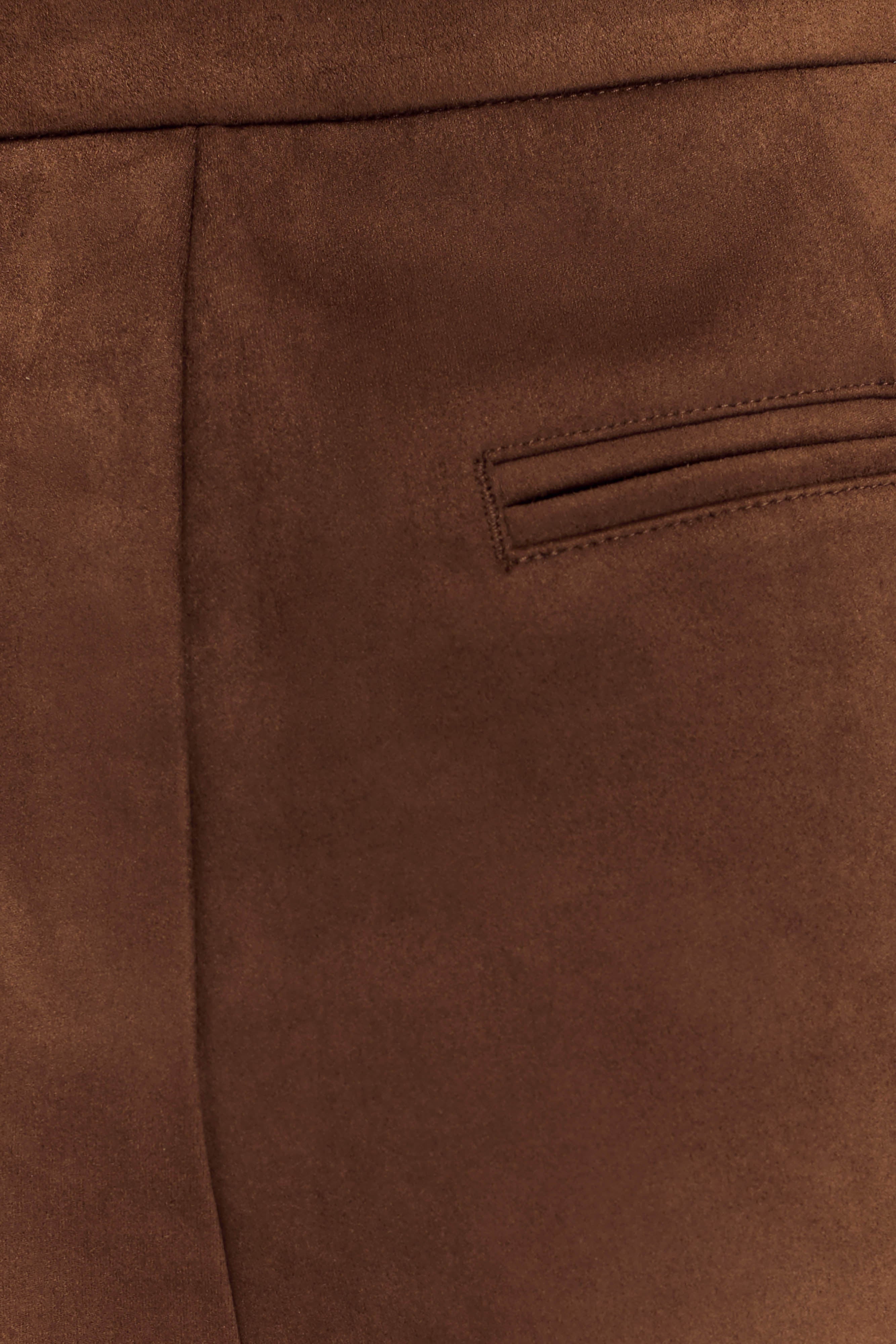 Sally Faux Suede Short - Milk Chocolate、mySite、solidvoid