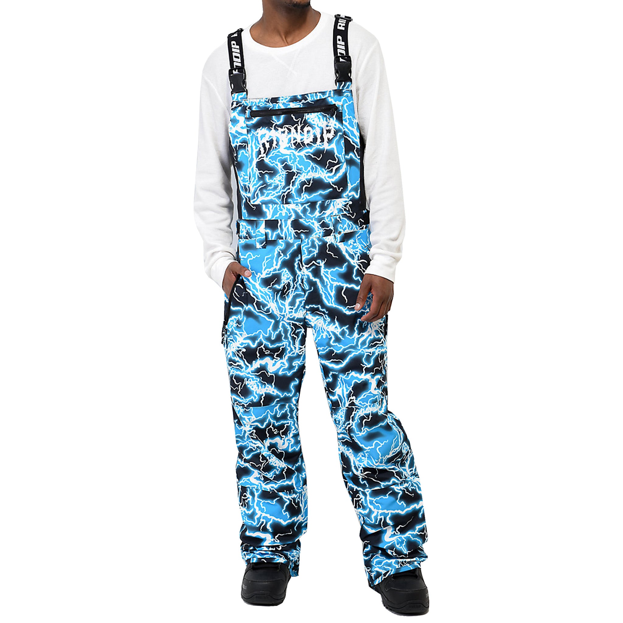  Nikola Snowboard Bib Pants (Black / Blue)、mySite、merchandisen