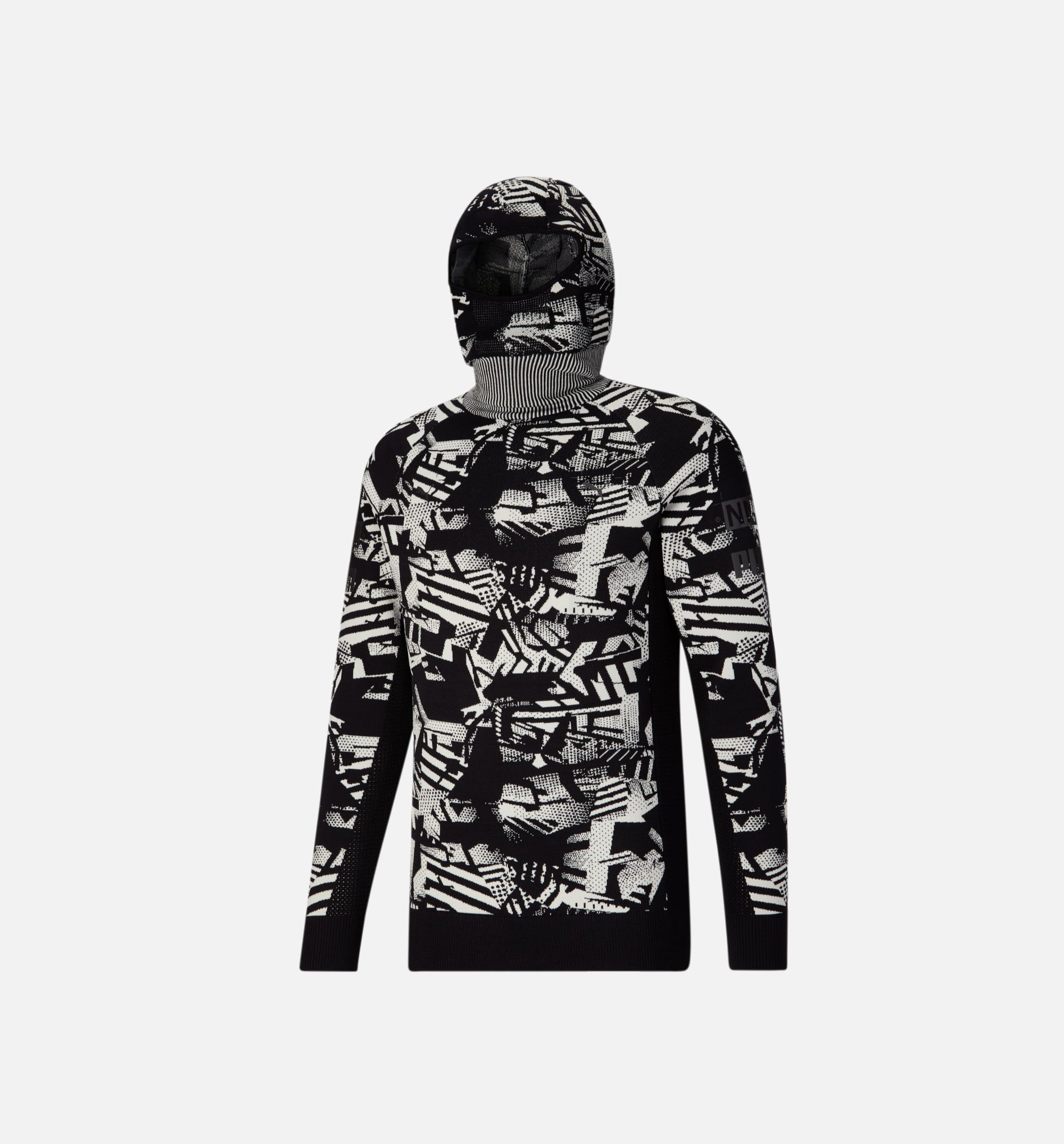 Nemen Scuba Knit Mens Long Sleeve Shirt - Black/White、mySite、dreamappss