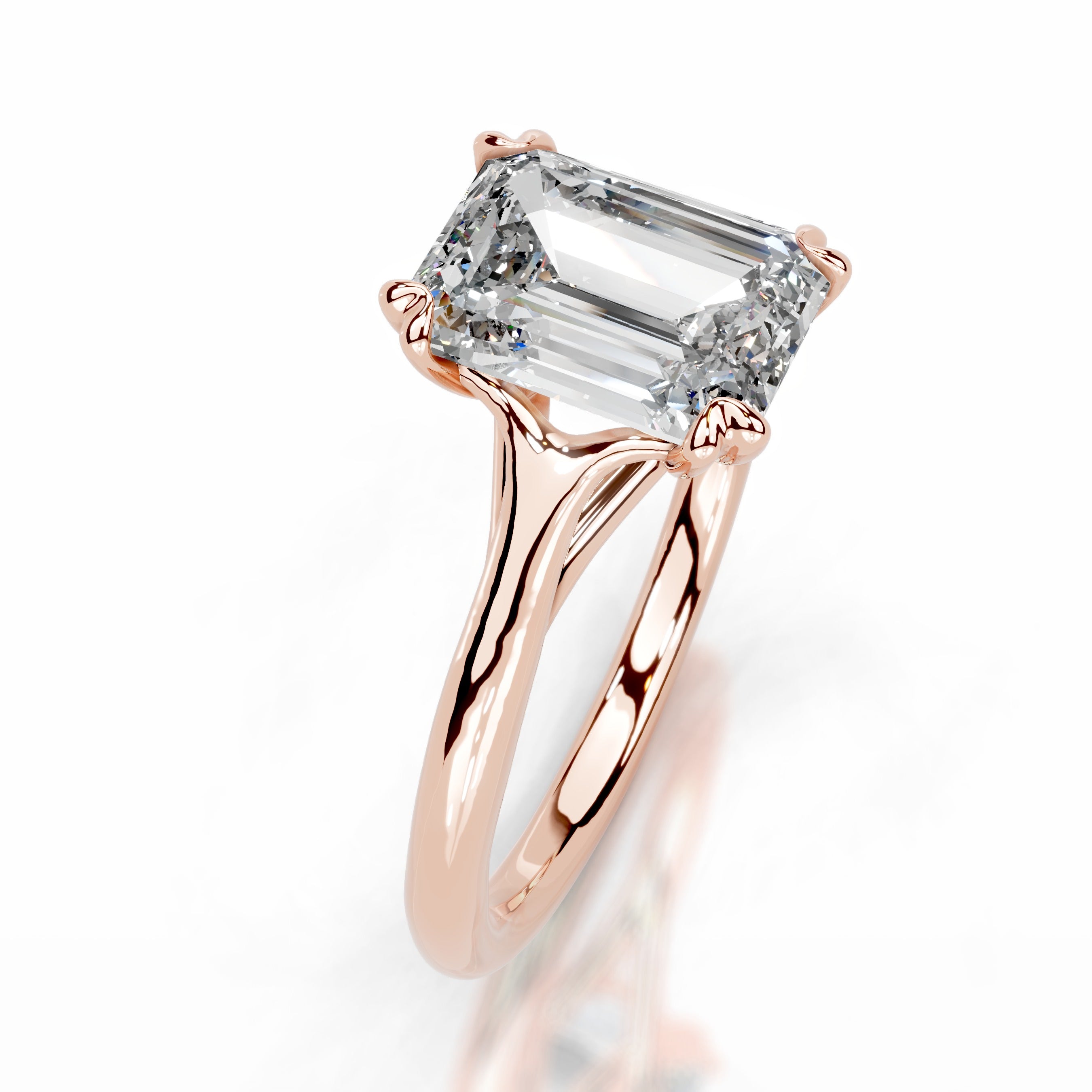 Moriah Lab Grown Diamond Ring - 14K Rose Gold、mySite、hinf8tx79