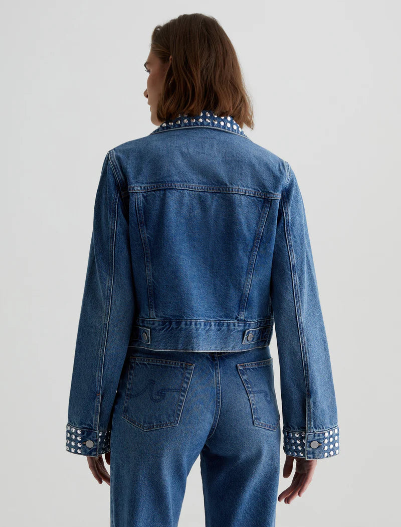AG Jeans Studded Isa Cropped Trucker Jacket - Final Sale、mySite、noshort