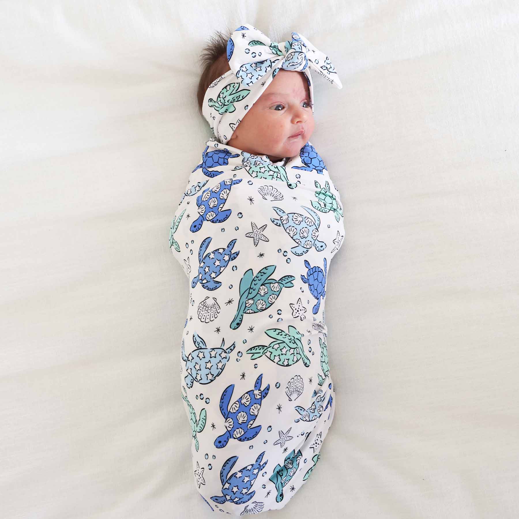  Sea Turtle Splash Oversized Swaddle Blanket、mySite、layawaytickets