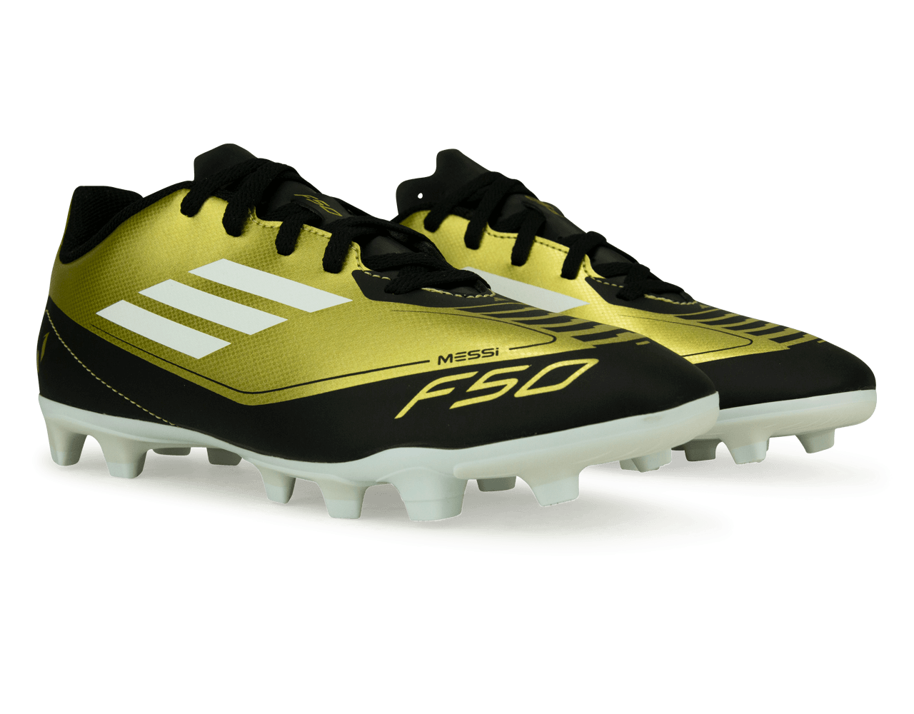adidas Kids F50 Messi Club FxG Gold/White/Black、mySite、noshort
