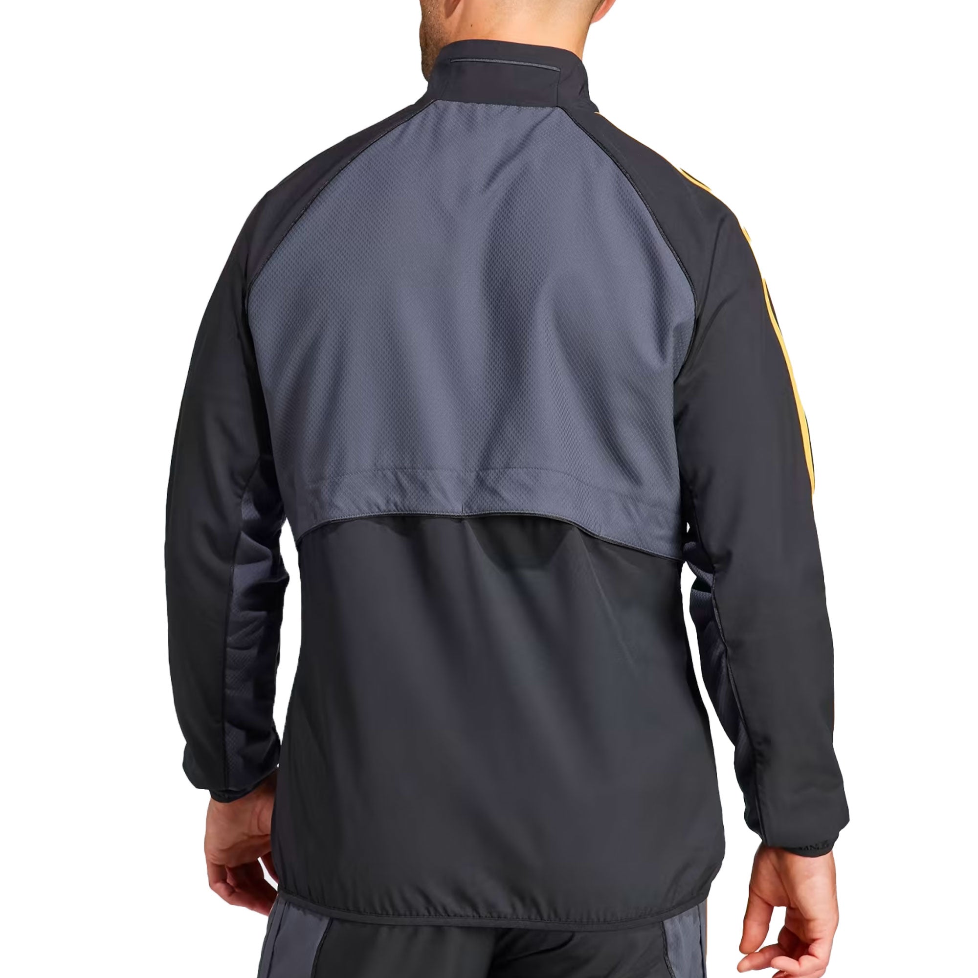 adidas Men's Real Madrid 2023/24 Anthem Jacket Black/Yellow、mySite、bottomscart