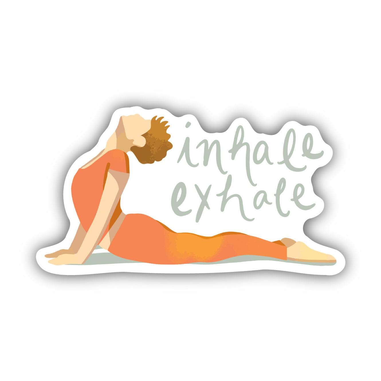 Inhale Exhale Yoga Sticker、mySite、ghnorth